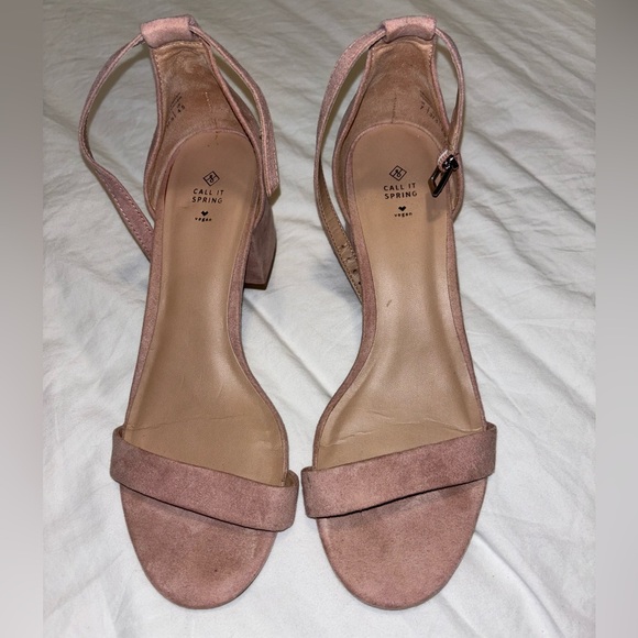 Call It Spring Stangarone Pink Block Heel with Ankle Strap Women’s Size 7 - Picture 3 of 6